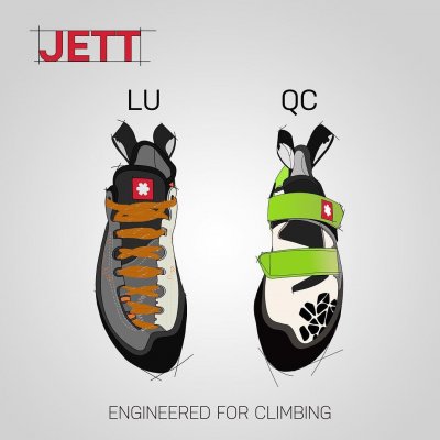 Jett is a shoe designed with a goal to combine performance with comfort. It has precisely fitting shape, CAT 1.5 sticky sole, seamless heel and breathable tongue. Jett is aimed for climbers who want to improve without unnecessary suffering. You can choose between a quick closure and lace up option.

#ocun #engineeredforclimbing #jett #climbing #climbingshoes  #climbingequipment #climbingismypassion